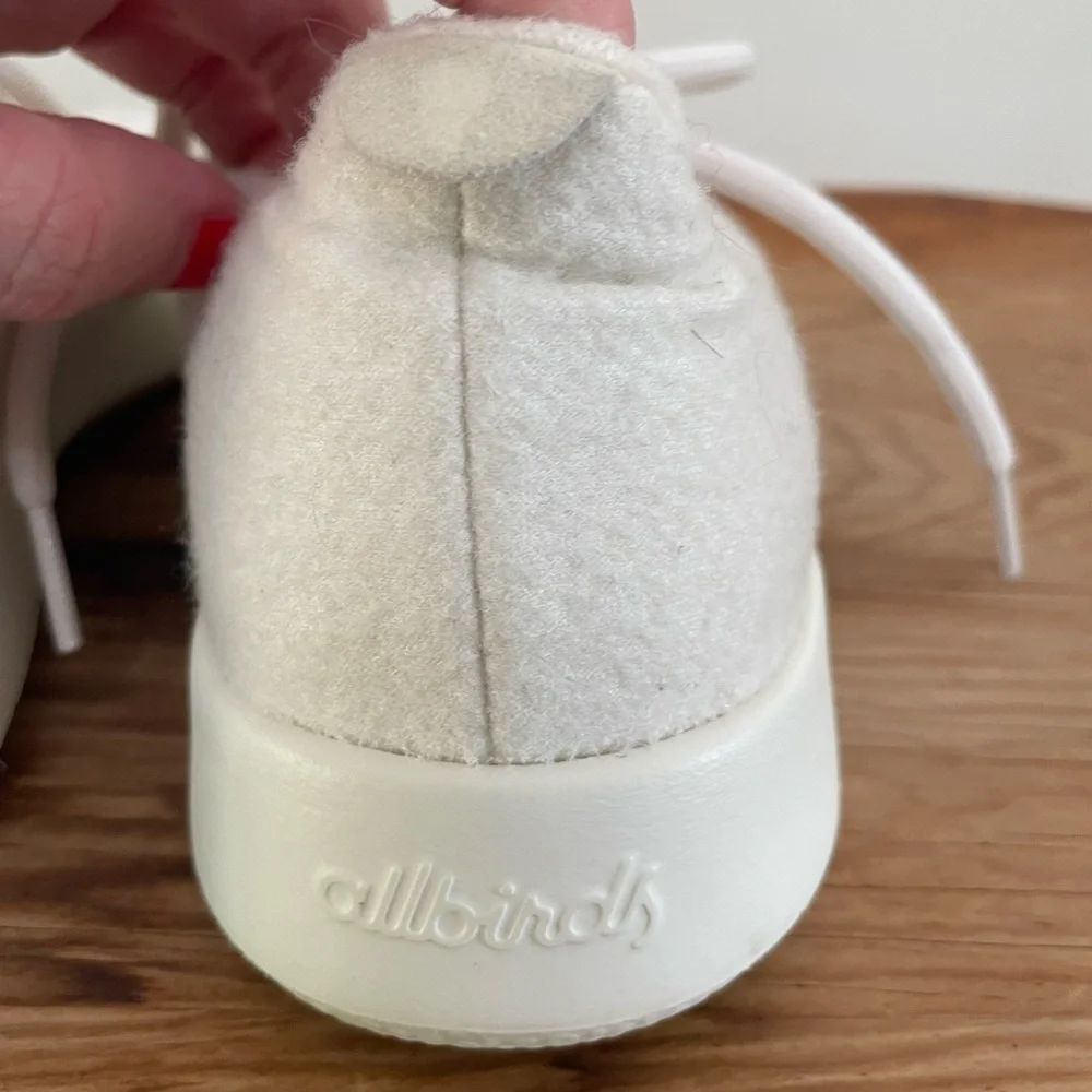 Allbirds Ivory Merino Wool Runners Womens Athletic Sneakers Shoes Running Sz 10